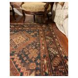 Antique Tribal Caucasian Area Rug