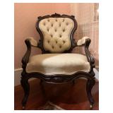 Chippendale Tufted Back Armchair