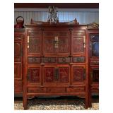 Hand Carved Chinese Cabinet 