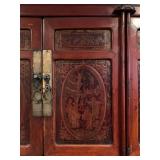 Hand Carved Chinese Cabinet 