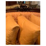 Victorian Carved Frame Settee, Bronze Mounted French Settee 