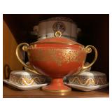 Villeroy and Boch, Gallo, Acanthus, Royal Worcester Lidded Urn 