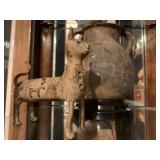Antiquities, Clay Handled Jugs, Stone Cat with Carvings 