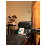 Eames Style Lounge Chair with Ottoman 