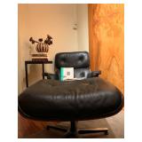 Eames Style Lounge Chair with Ottoman 