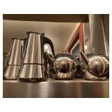 Percolators, Tea Pots 