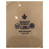 Wedgwood For Shreve Crump and Low Boston Themed Blue and White Plates 