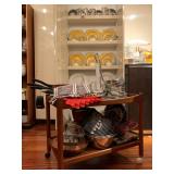 Teak Bar Cart, Kitchenwares 