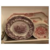 Indian Temples Transferware, Widnsor Ware from Johnson Bros, Old Waller Platter  