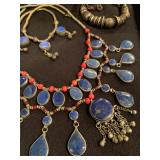 Lapis and Coral Necklaces 