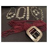 Sterling Belt Buckle, Vintage Sterling Jewelry 