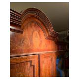 Marquetry Inlaid Three Section Wardrobe 
