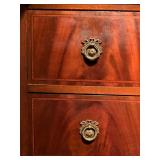 Marquetry Inlaid Three Section Wardrobe 