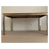 Room and Board Portica Table with Stainless Base. Find the FULL LISTING, Prices and MAKE AN OFFER, o