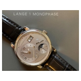 Lange 1 Moonphase in Platinum. Retails for $54,700.00.Find the FULL LISTING, Prices and MAKE AN OFFE