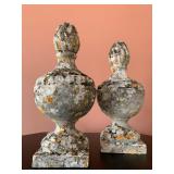 SHOP NOW @ HuntEstateSales.com! Rare 18th Century Garden Statuary, Finial Of Urn With Pineapple Top,