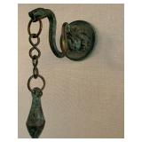 SHOP NOW @ HuntEstateSales.com! 19th Century Bronze Entrance Gong With Medusa And Serpent