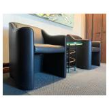 SHOP NOW @ HuntEstateSales.com! Vintage “Esquire” Leather Club Chairs By Luigi Massoni & Giorgio Caz