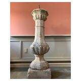 SHOP NOW @ HuntEstateSales.com! Ribright Of London 18th C Rare Bronze Sundial Mounted On Stone Base