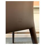 SHOP NOW @ HuntEstateSales.com! “Vol Au Vent” B&B Italia Dining Chair, Black Leather