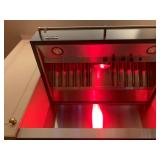 Viking Professional Stove with Stainless Shelf and Vented Hood with Warming Light