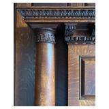 Late 19th Century Hand Carved Fireplace Surround with Cherubs in Rich Satinwood