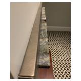 Modern Low Profile Marble Mantle and Fireplace Surround