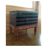 hidden storage in book ottoman 