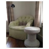 bob williams and mitchel gold wicker side table