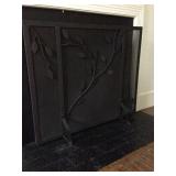 wm h jackson custom firplace screen and tools