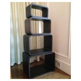 modern midcentury nesting and stackable bookshelf