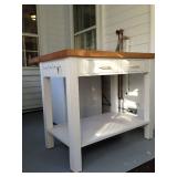 butcher block kitchen island