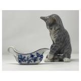 Meissen Porcelain Individual Gravy Boat in Blue Onion