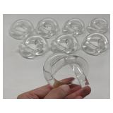 Vintage Dorothy Thorpe Style Lucite Pretzel Knot Napkin Holders, Set of Eight (8)