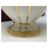 Meissen Porcelain X Form Gold Bronze Seven Piece Coffee/Tea Set