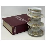 Meissen Porcelain X Form Espresso Cup Set