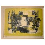 Framed Print, by Rudolf Vombek (Slovenian, 1930-2008) Lithograph, 1959