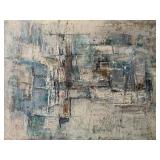 Framed Painting, Plava II, by Rudolf Vombek (Slovenian, 1930-2009) Oil on Canvas, 1959