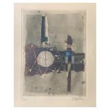 Framed Print by Johnny Friedlaender (German, 1912-1992), Etching