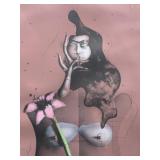 Framed Print, Flora by Paul Wunderlich (German, 1927-2010), Color Lithograph, 1971