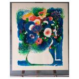 Framed Print, Night Flowers by Ronald Julius Christensen (American, 1923-1999), Serigraph