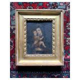 Framed Painting, Madonna and Child (probably 19th century) Oil on Copper