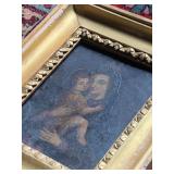 Framed Painting, Madonna and Child (probably 19th century) Oil on Copper