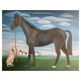 Framed Painting, Octavio by K. Keglel (20th century) Oil on Canvas