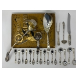 Twenty-One Piece (21) Tiffany and Co Chrysanthemum Sterling Silver Set