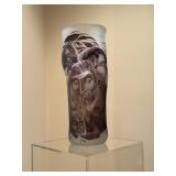 Flying Into The Pit by Lisabith Sterling, Glass Vase