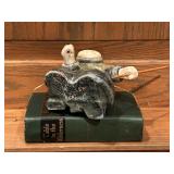 Inuit Hunting Figure by Ronald Pete Komok, Sculpture