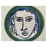 Head of Woman by Oscar Capeche, Plate