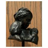 Mother & Child by E. Curtis, Sculpture 