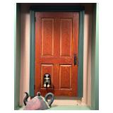 Cat Door by Stephen Huneck (American 1948-2010) Carved Relief